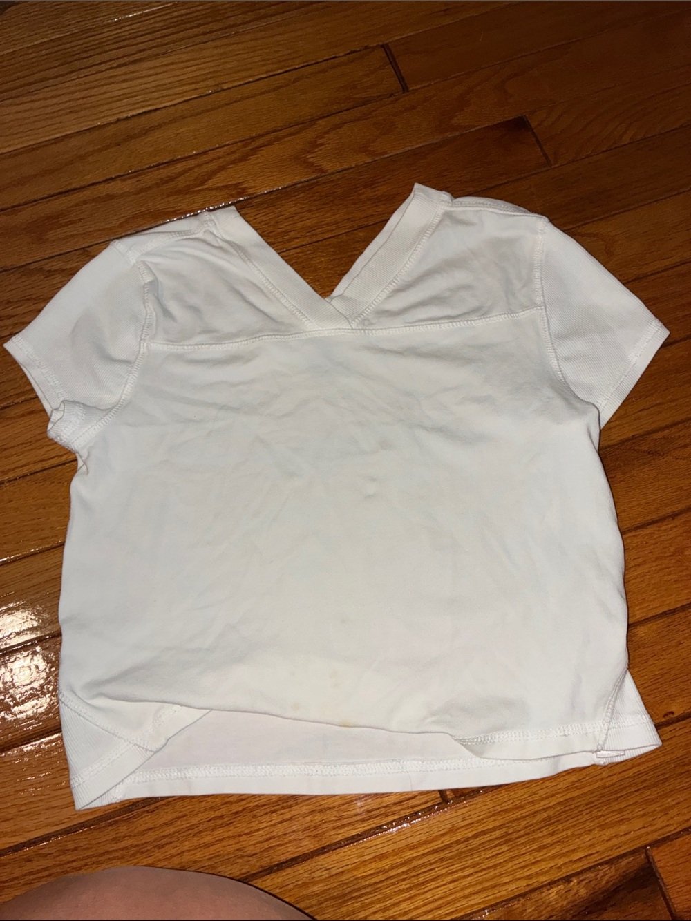 Free People Classic crop White V-Neck Women’s Top
